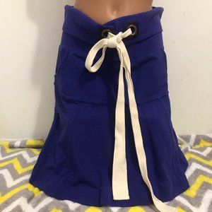 Anthropologie ALLIHOP Tie Blue Skirt S